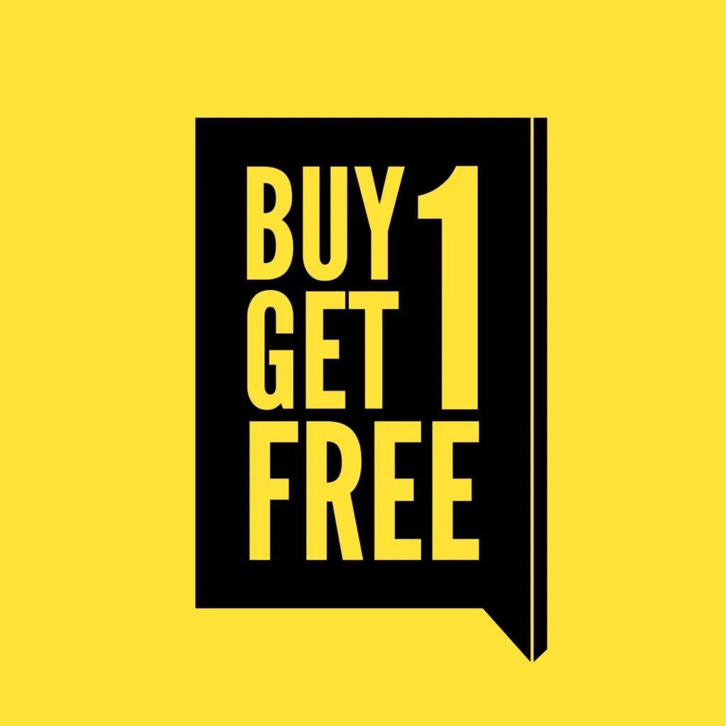 Buy 1 Get 1 Free